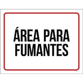Kit 5 Placas De Área Para Fumantes 36X46