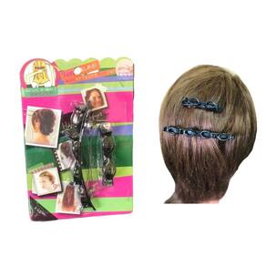 2 Unidades Presilha De Cabelo Bico De Pato Penteado Preto