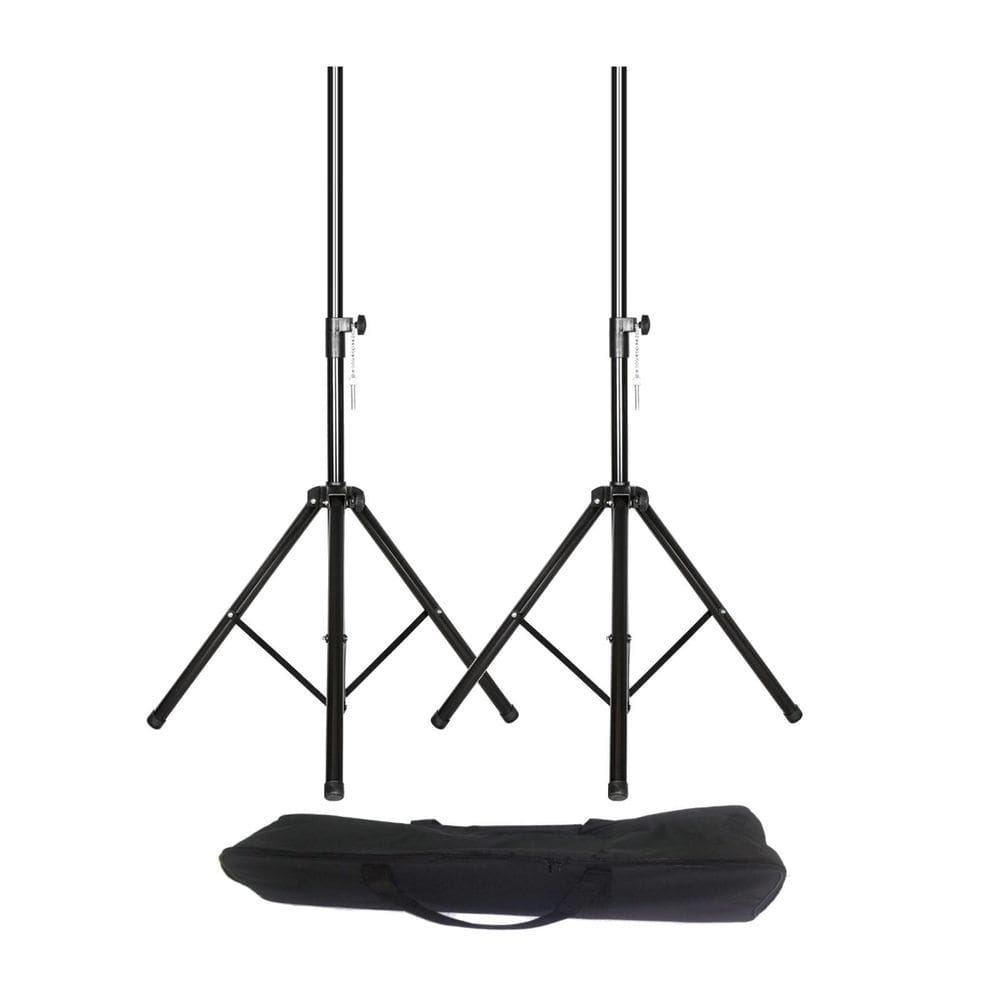 2 Pedestais Suportes Tripé P/Caixa De Som Regulável Portátil