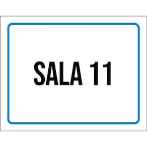 Kit 10 Placas Sala 11