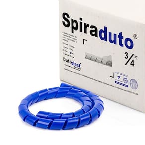 Organizador Fios E Cabos Spiraduto 3/4 Azul - 4 Metros