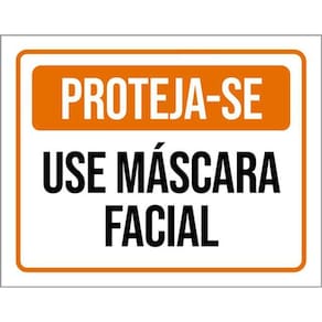 Kit 5 Placas De Proteja-Se Use Máscara Facial 36X46