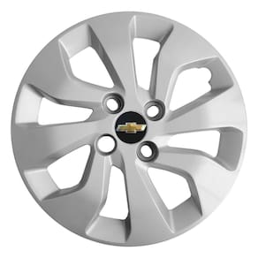 Kit 4X Calota Gm Onix Prisma Aro 14 Emblema 373Cb