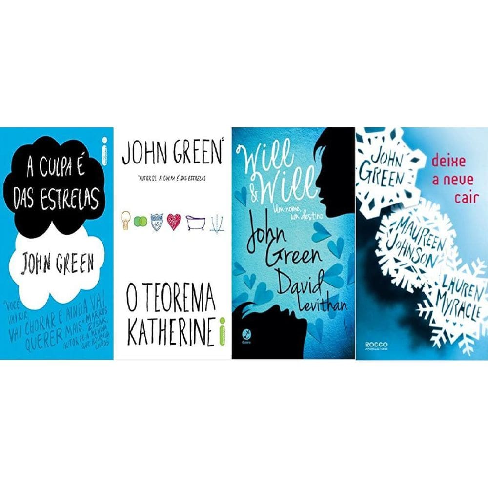 Kit 4 Livros John Green A Culpa É Das Estrelas + Teorema