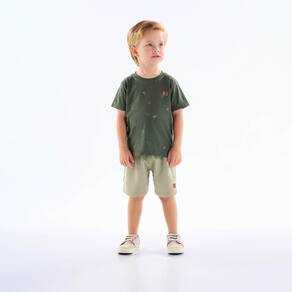 Camiseta Primeiros Passos Menino - Militar - 50658-356