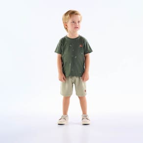 Camiseta Primeiros Passos Menino - Militar - 50658-356