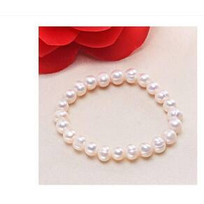 Pulseira Elástica Pérolas Noiva Debutante E Daminha 16cm