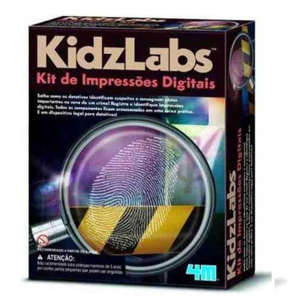 Kit De Impressões Digitais Brinquedo Educativo 4m Kosmika