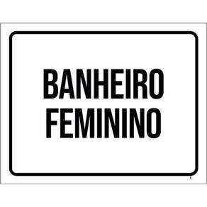 Kit 5 Placas Sinalização - Banheiro Feminino Setor