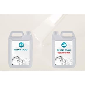 Resina Epóxi 1Kg + Cor Sólida Branco Puro Ral9010 Ag Baixa E