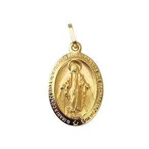 Pingente Nossa Senhora Das Graças 2,5Cm Em Ouro 18K