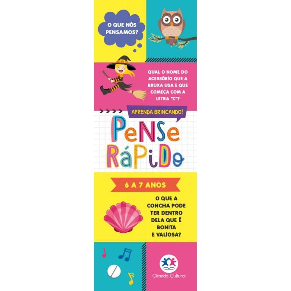 Pense rápido - 6 a 7 anos