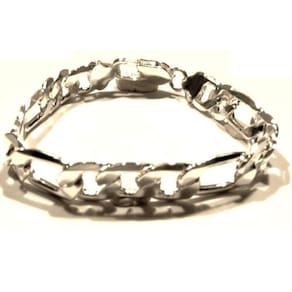 Pulseira Masculina Elos Em Aço Inox