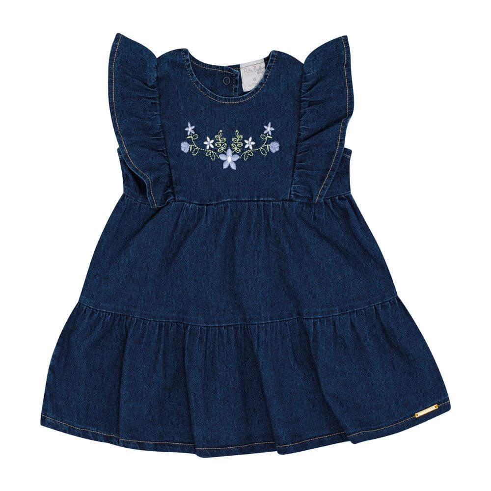 Vestido Bebê Menina - Indigo Escuro - 50515-1113