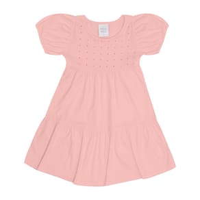 Vestido Primeiros Passos Menina - Rose - 50613-11