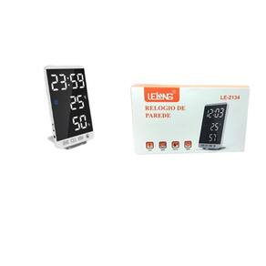 Relógio De Mesa E Parede Digital Lelong Le-2134