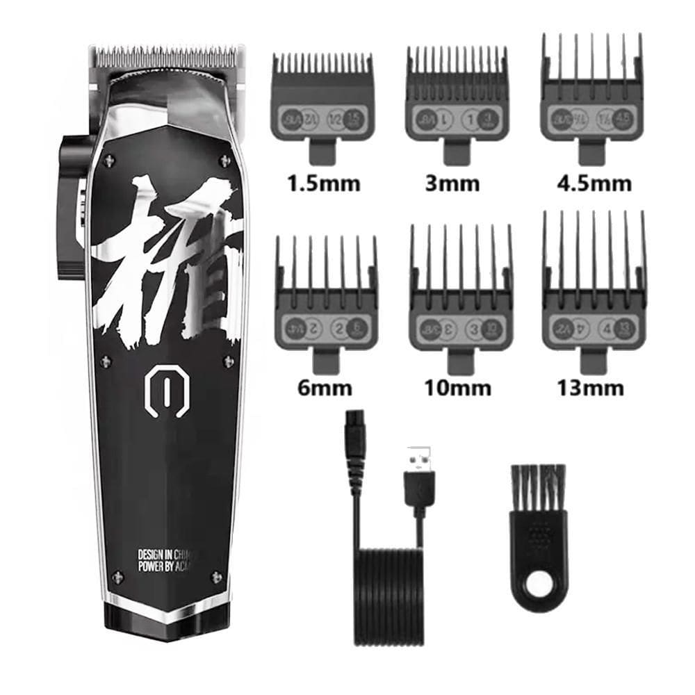 Maquina De Cortar Cabelo Madeshow M10 Preta