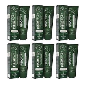 Kit com 6 Pomada Massageadora FisioFort 150g Cada