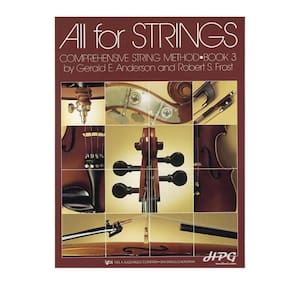 All For Strings Comprehensive String Method - Book 3 for Violin - GERALD E. ANDERSON /ROBERT S.FROST