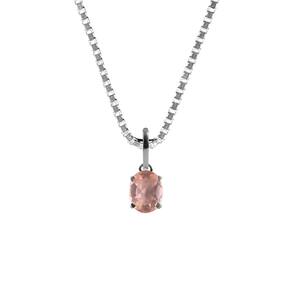 Pingente Prata 925 Quartzo Rosa Natural Verdadeiro P Vecchio