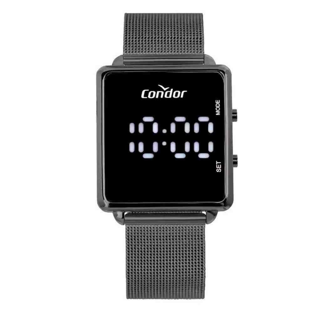 Relógio Condor Feminino Digital Led Grafite Comd1202Aj/4F