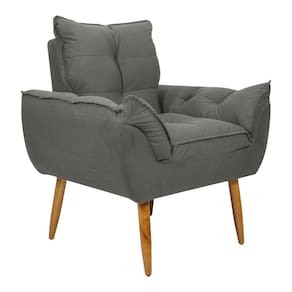 Poltrona Decorativa 88cm com Pés Retrô Multimóveis CR45269