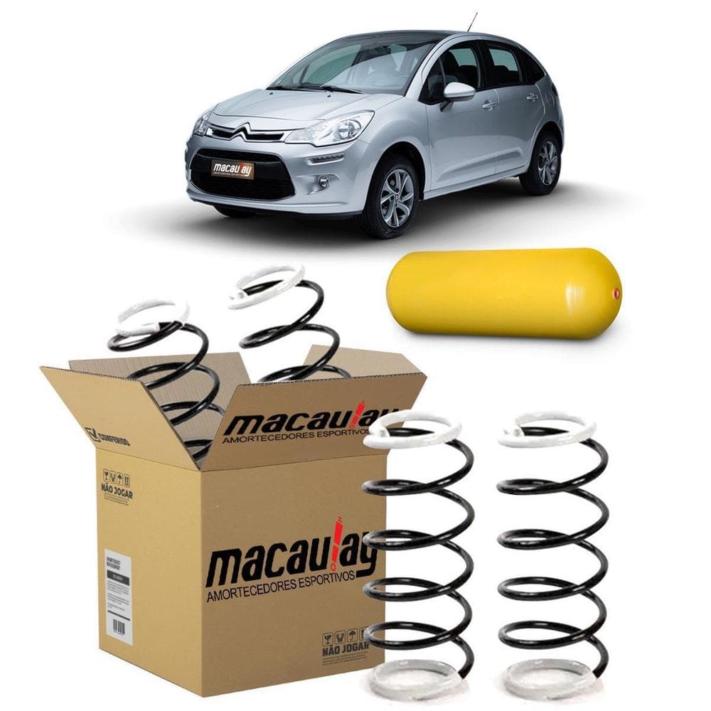 Par De Molas Gnv Traseira Citroen C4 Hatch