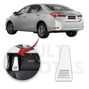Descanso De Pé Toyota Corolla 15 A 19 Aço Escovado Prata