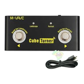 Cube Turner Sem Fio Page Pedal Embutido Looper Usb Recarrega