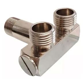 Blukit - Tee Adaptador P/ Misturador Monocomando 1/2 X 1/2 X1/2 X 3/8