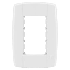 Placa 3 Módulos Com Suporte 4X2 - Ilumi Lev - 8710
