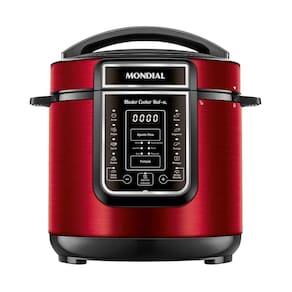 Panela de Pressão Elétrica Digital 6L Mondial Vermelho/Inox PE-60-6L-RI 220V/60HZ