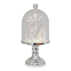 Luminária Enfeite Natal Presépio com Luz Transparente 29cm