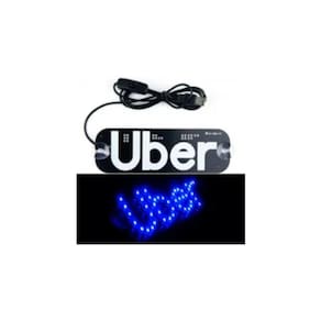 Painel Led Letreiro Luminoso Motorista Aplicativo Uber 5V