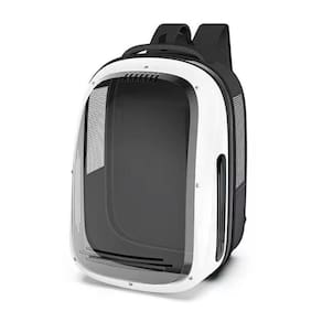 Mochila Panorâmica Transporte Pet Avião Luxo - Branco
