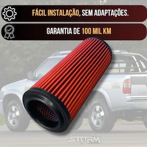 Filtro Ar Esportivo Gm S10 2.8 12V Turbo Mwm Ano 2000 A 2012