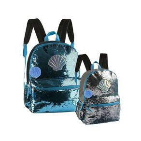 Mochila Paete Sereia Cg 2102 Muda De Azul E Prata