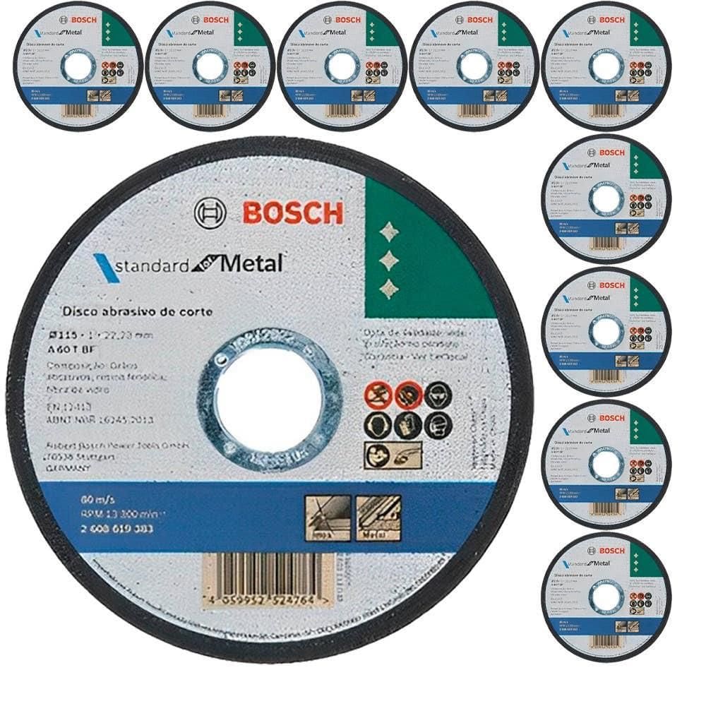 Disco de Corte 115 mm X 1,0 mm Standard For Metal 10x BOSCH