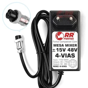 Fonte 15V 48V Pra Mesa Mixer Amw L8 V2 Amw L12 V2 Amw L12 Es