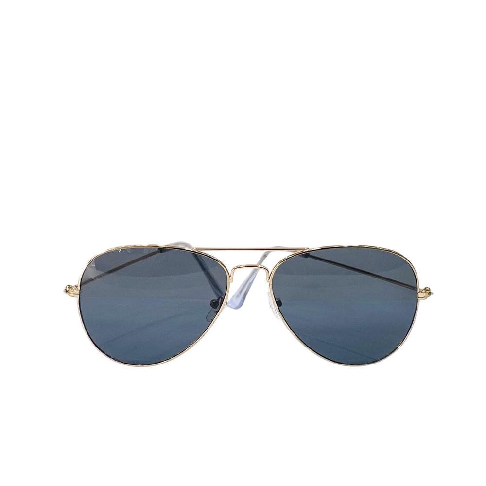 Óculos De Sol Aviador Dourado