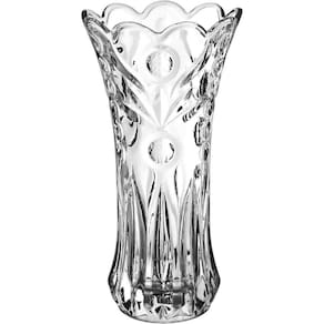 Vaso Decorativo Enfeite Casa Floreiro Home&co Vidro 25x13x13cm Transparente