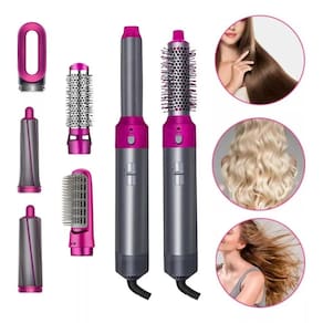 Praticidade Diária: Escova 5 Em 1 Secador Cabelo Escova