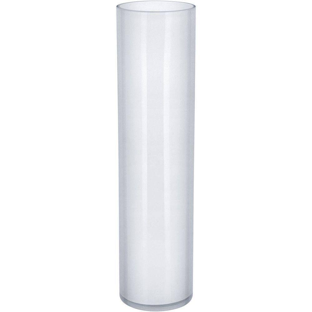Vaso Decorativo Enfeite Casavidro 40x10x10cm Branco