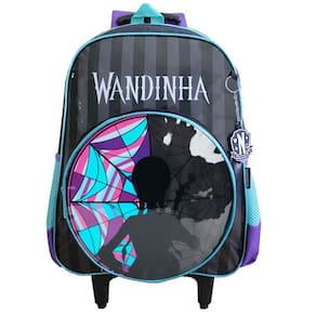 Mochila Escolar De Rodinhas Wandinha Infantil Meninas Luxcel