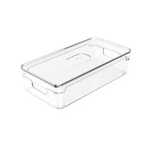 Organizador Clear com tampa 30x15x7cm Natural - Ou
