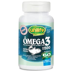 Óleo de peixe omega3 60 capsulas 700mg- unilife