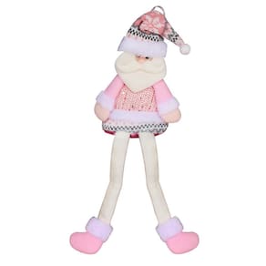 Boneco Papai Noel Enfeite Natalino Rosê Pendurar No Natal
