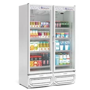 Expositor Vertical 2 Portas De Vidro Gcvr950 Gelopar Refrigerador 957 Litros Branco 220v
