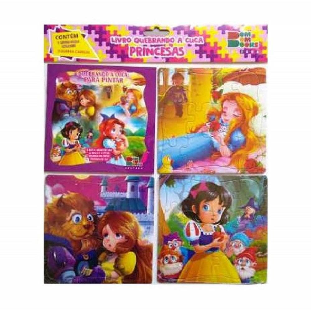 Livro Quebrando A Cuca - Princesas 1 Livro Para Colorir