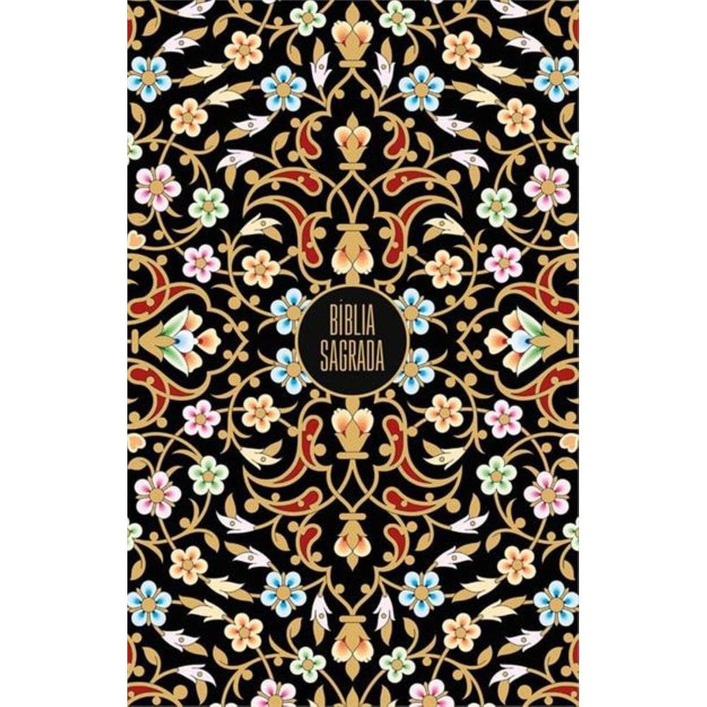 Bíblia Nvi - Capa Dura - Flores Douradas